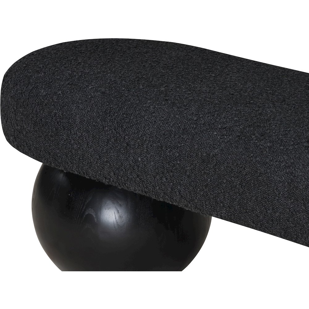 Bowie Black Bench. Picture 6