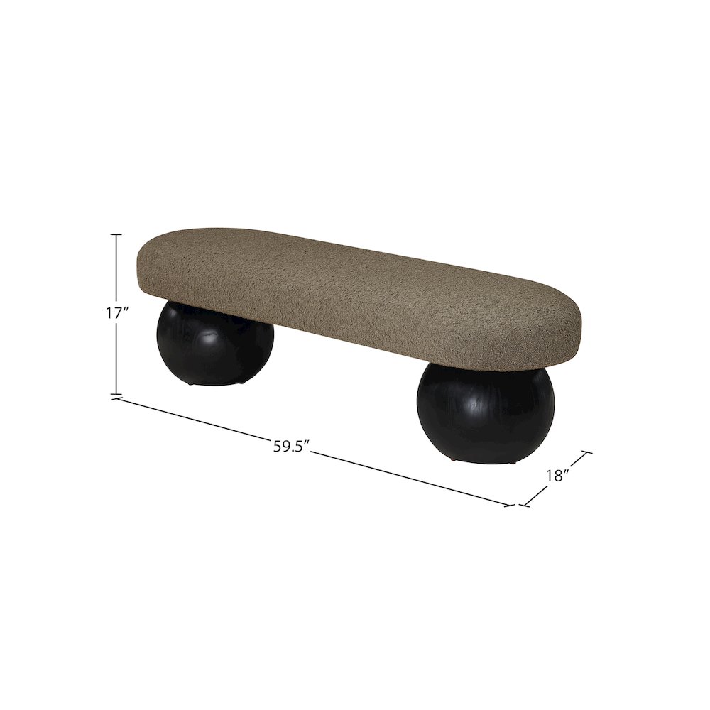 Bowie Olive Bench. Picture 8