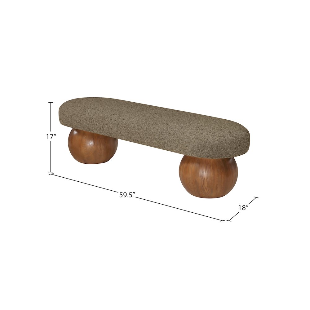 Bowie Olive Bench. Picture 8