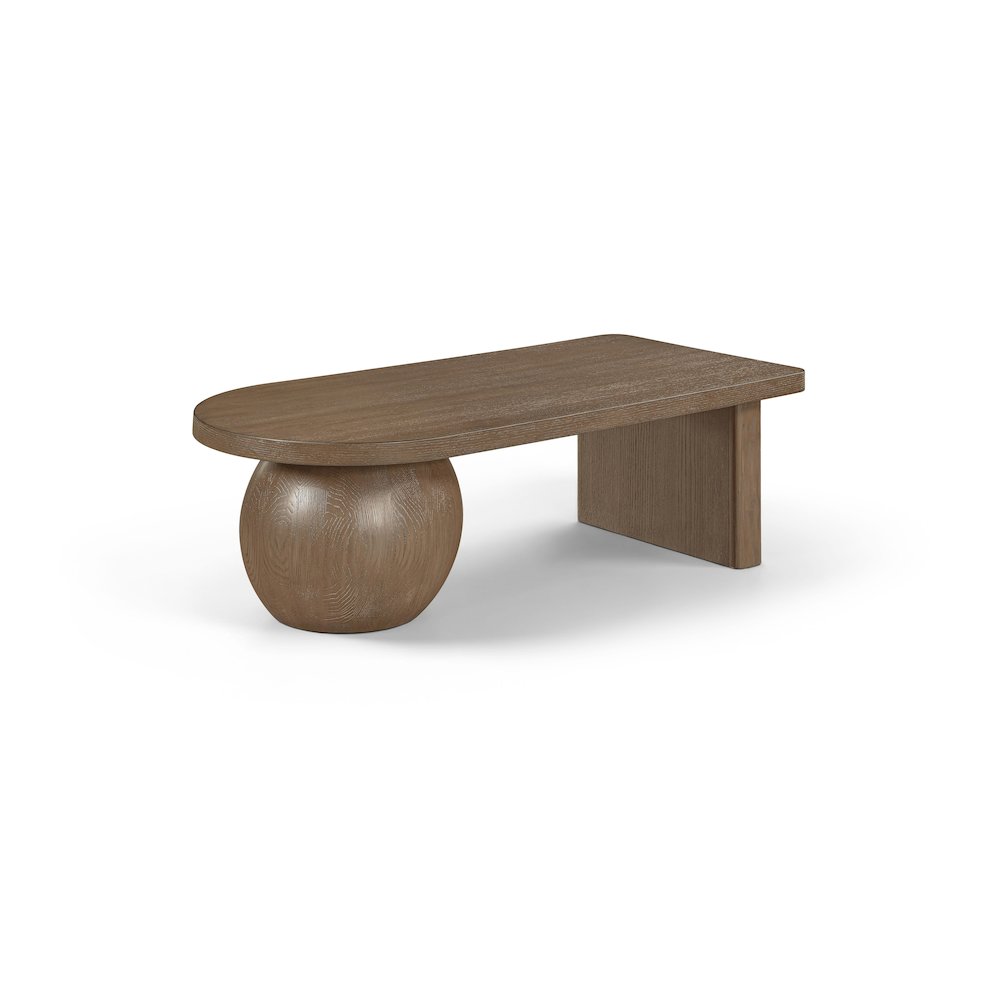 Solum Brown Ash Wood And Oak Veneer Coffee Table. Picture 1