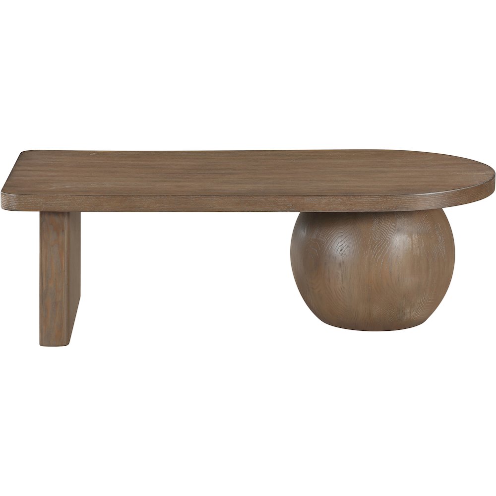 Solum Brown Ash Wood And Oak Veneer Coffee Table. Picture 5