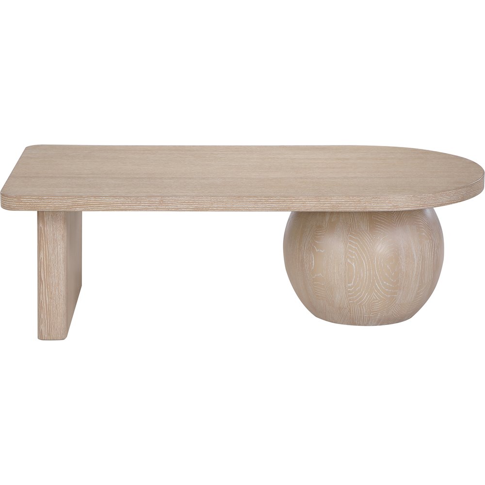 Solum Natural Ash Wood And Oak Veneer Coffee Table. Picture 5