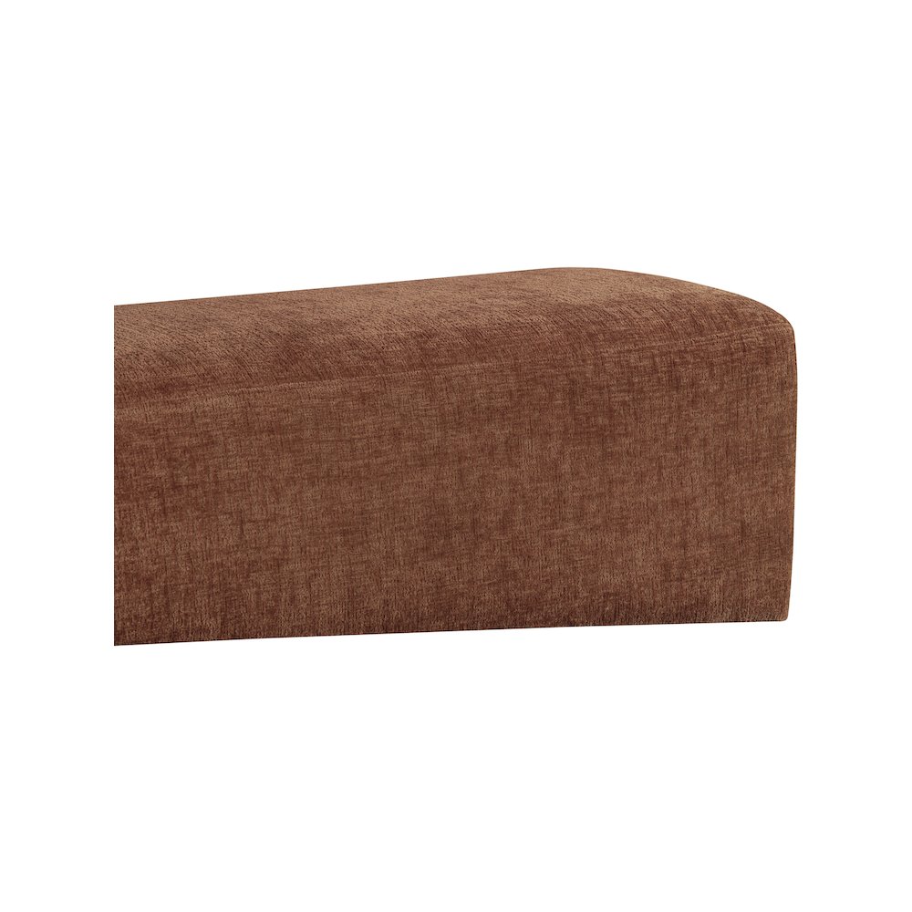 Alora Cognac Fabric Bench. Picture 6