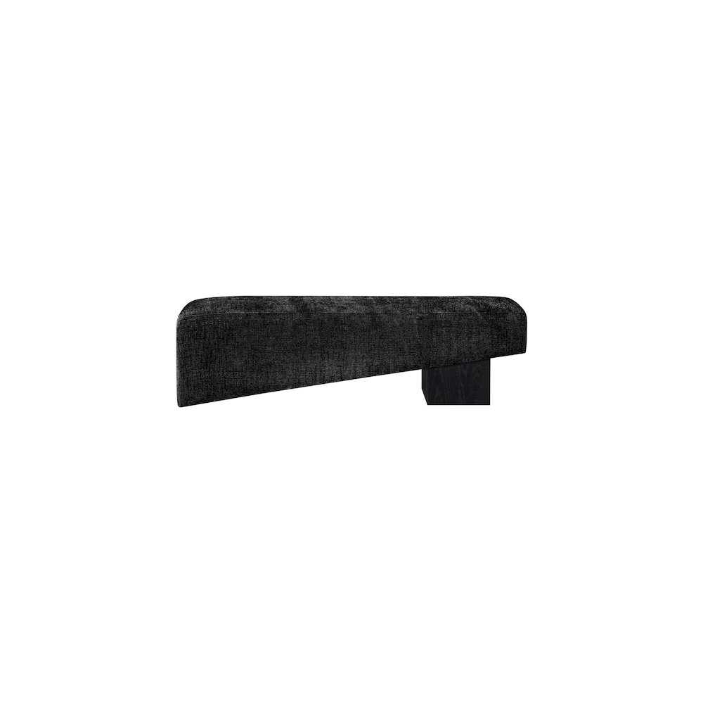 Alora Black Fabric Bench. Picture 3