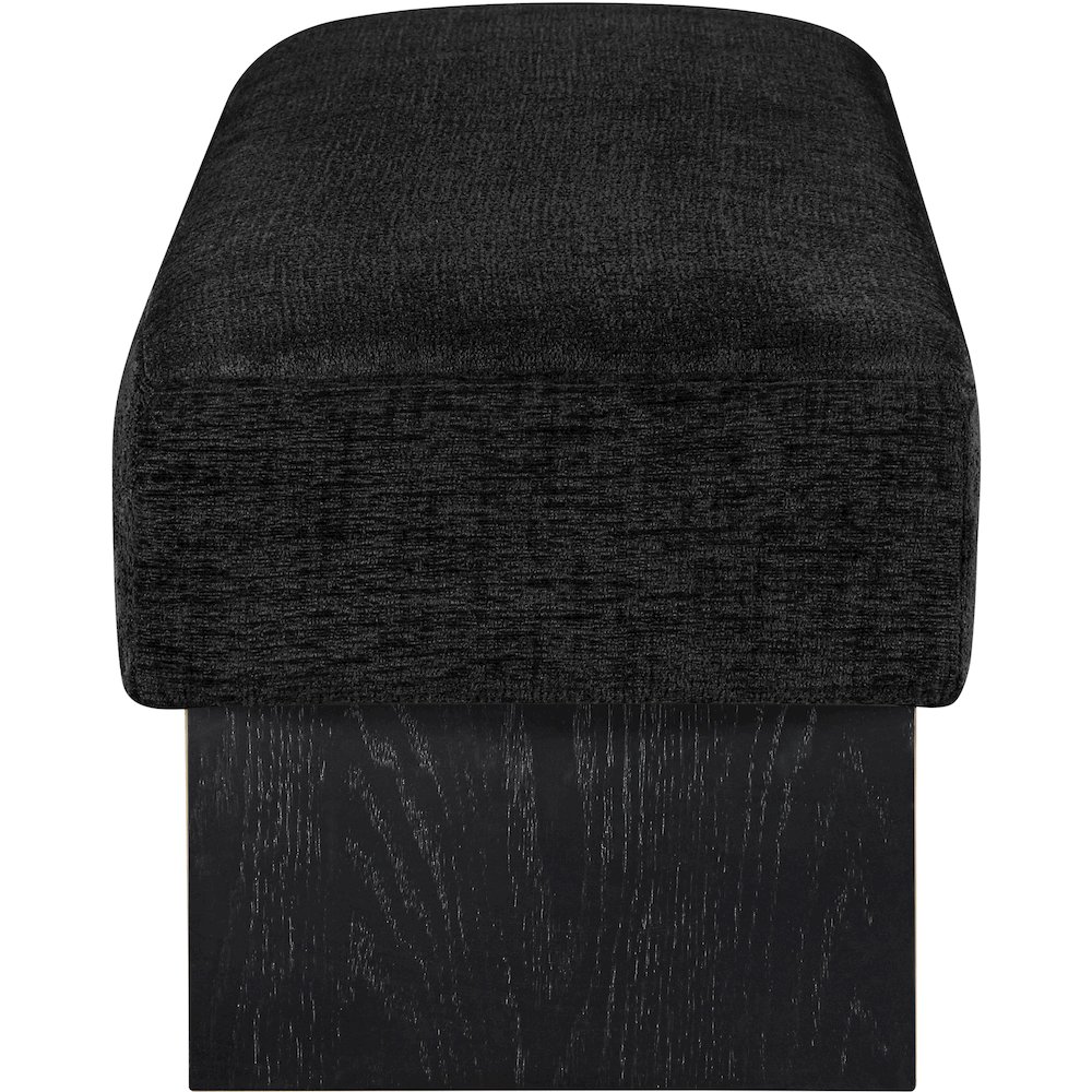 Alora Black Fabric Bench. Picture 4
