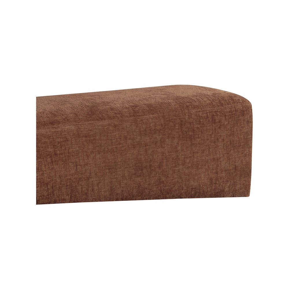 Alora Cognac Fabric Bench. Picture 6