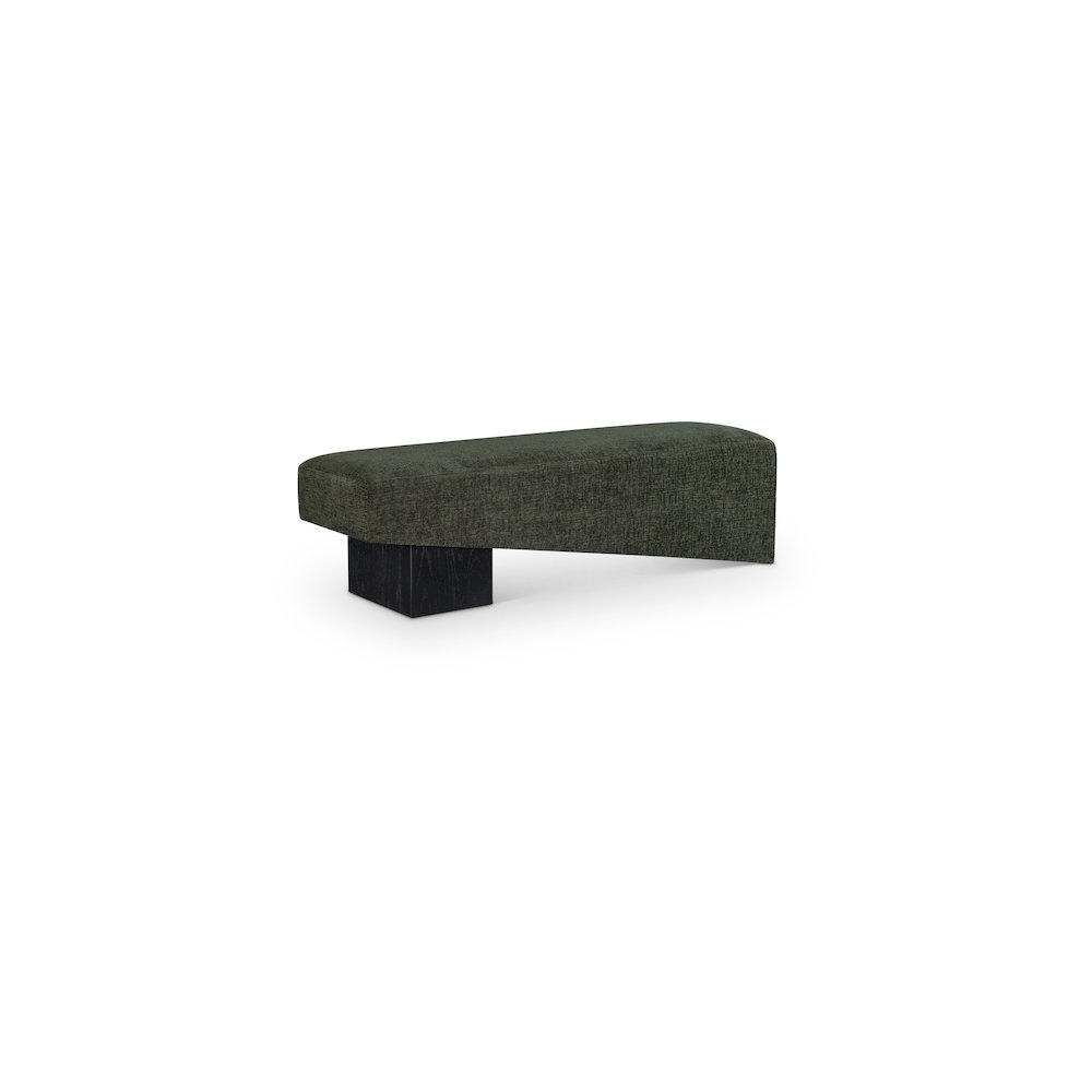 Alora Green Fabric Bench. Picture 1