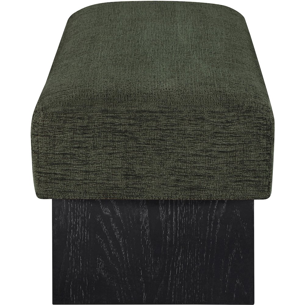 Alora Green Fabric Bench. Picture 4