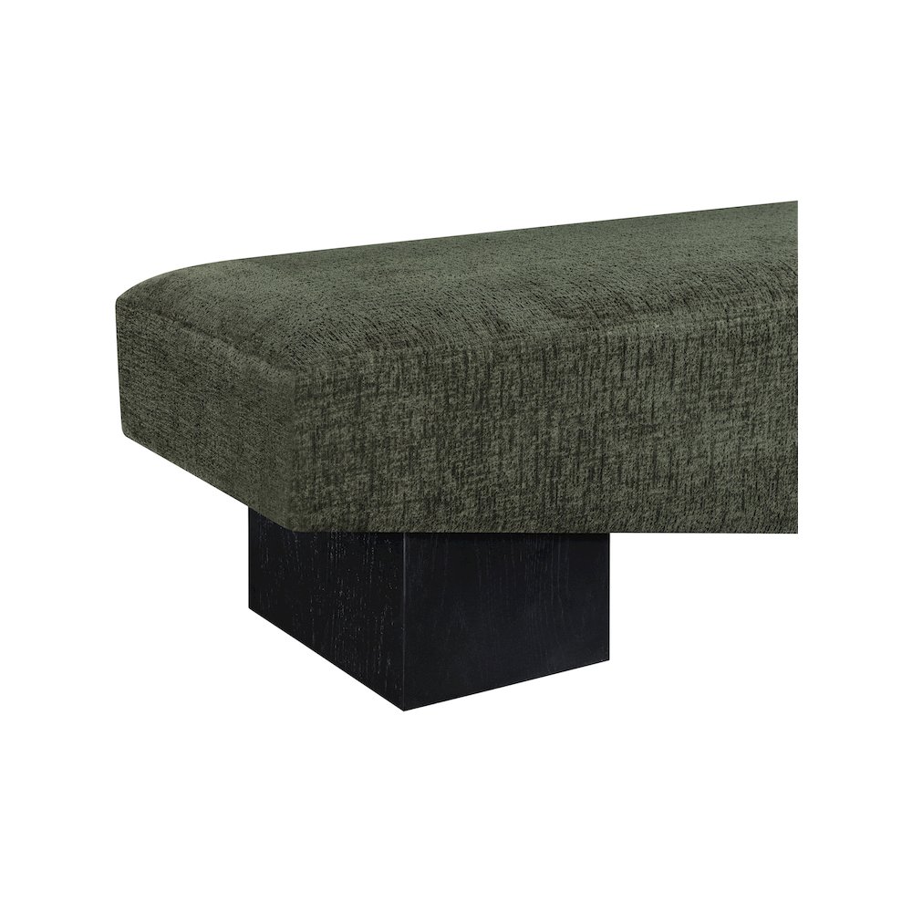 Alora Green Fabric Bench. Picture 5