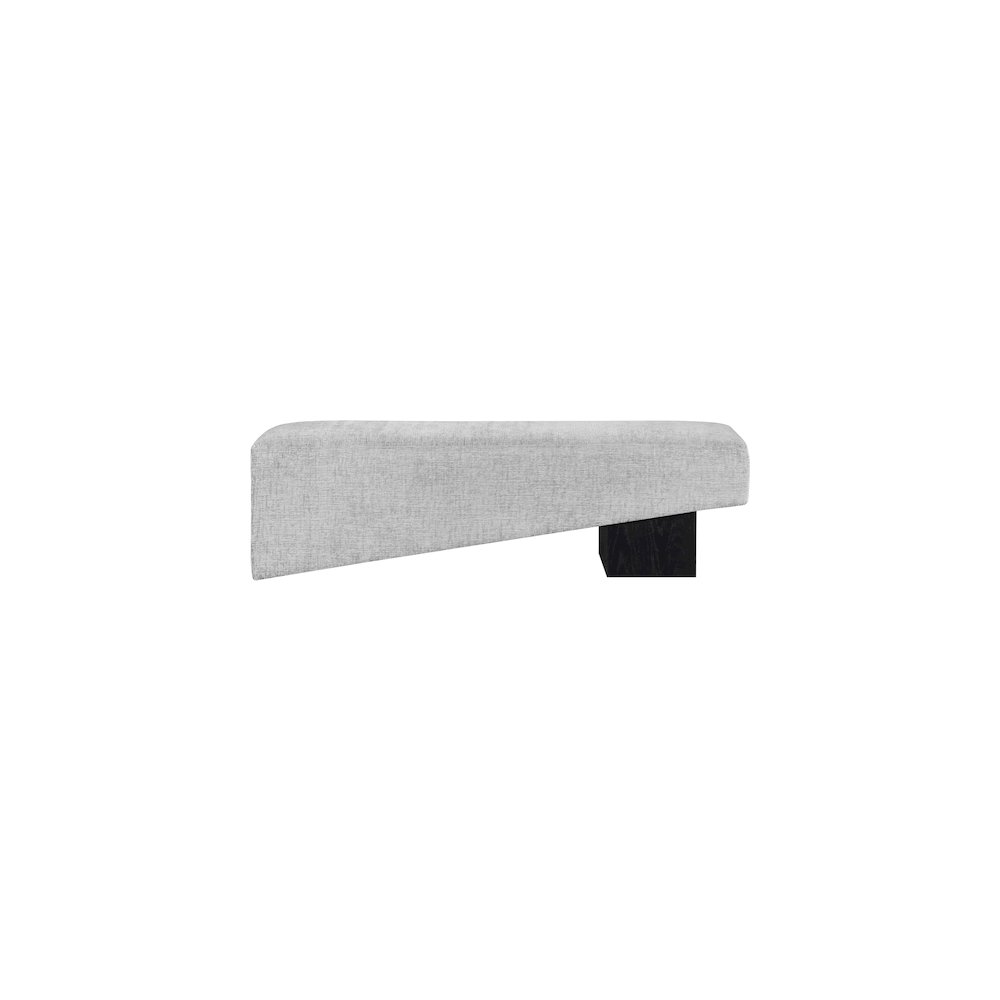 Alora Grey Fabric Bench. Picture 3