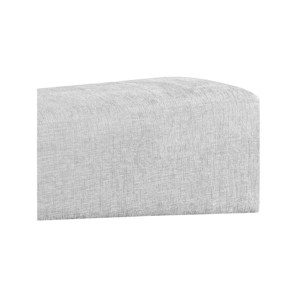 Alora Grey Fabric Bench. Picture 6