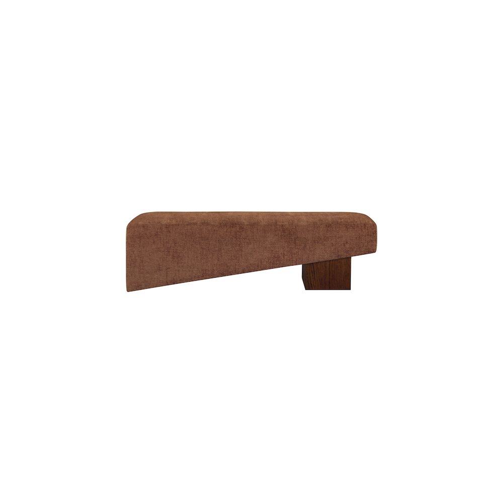 Alora Cognac Fabric Bench. Picture 3