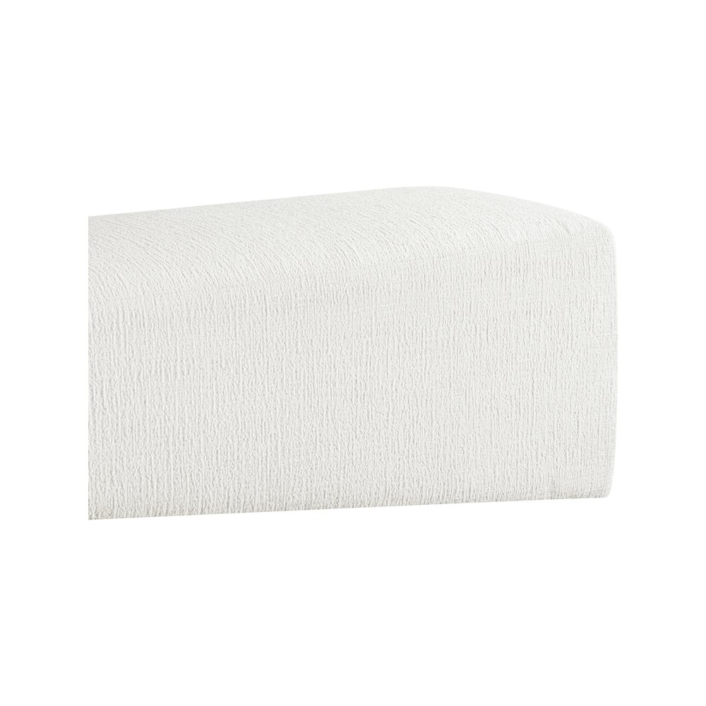Alora Cream Fabric Bench. Picture 6