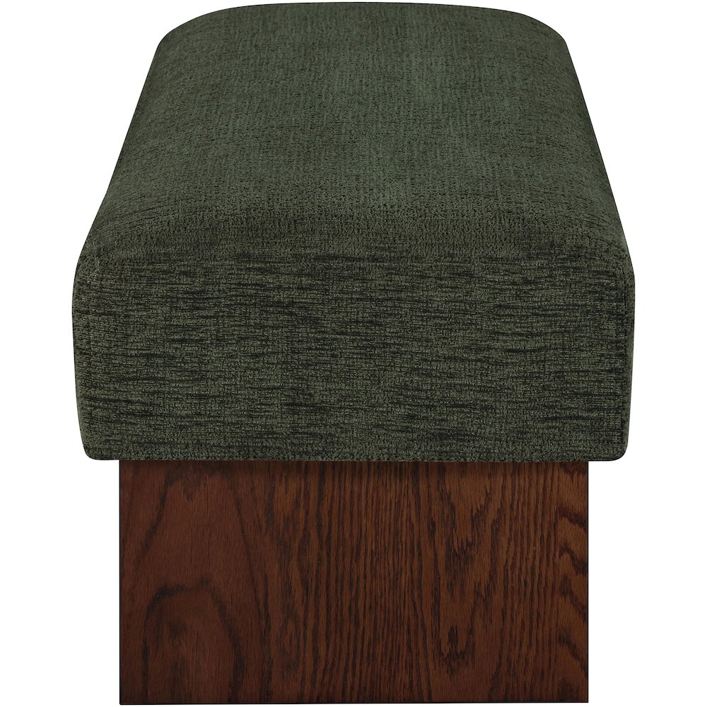 Alora Green Fabric Bench. Picture 4