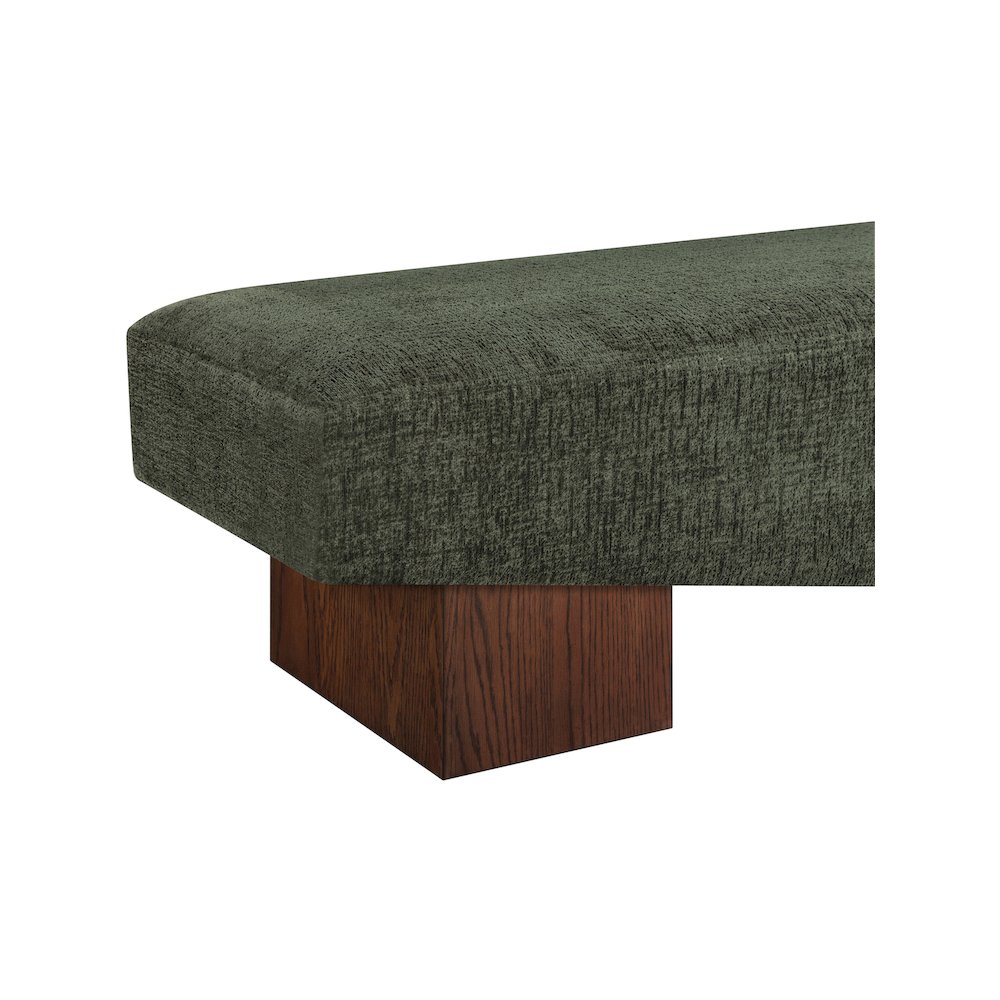 Alora Green Fabric Bench. Picture 5