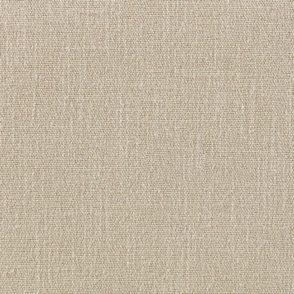 Larea Beige Linen Textured Fabric Upholstered Ottoman. Picture 5