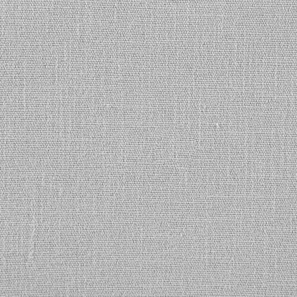 Larea Grey Linen Textured Fabric Upholstered Ottoman. Picture 5