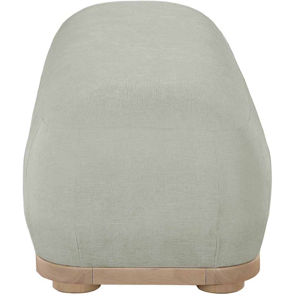Calum Mint Chenille Fabric Bench. Picture 4