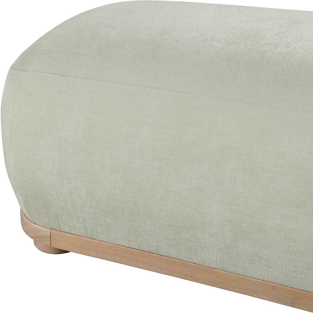 Calum Mint Chenille Fabric Bench. Picture 5