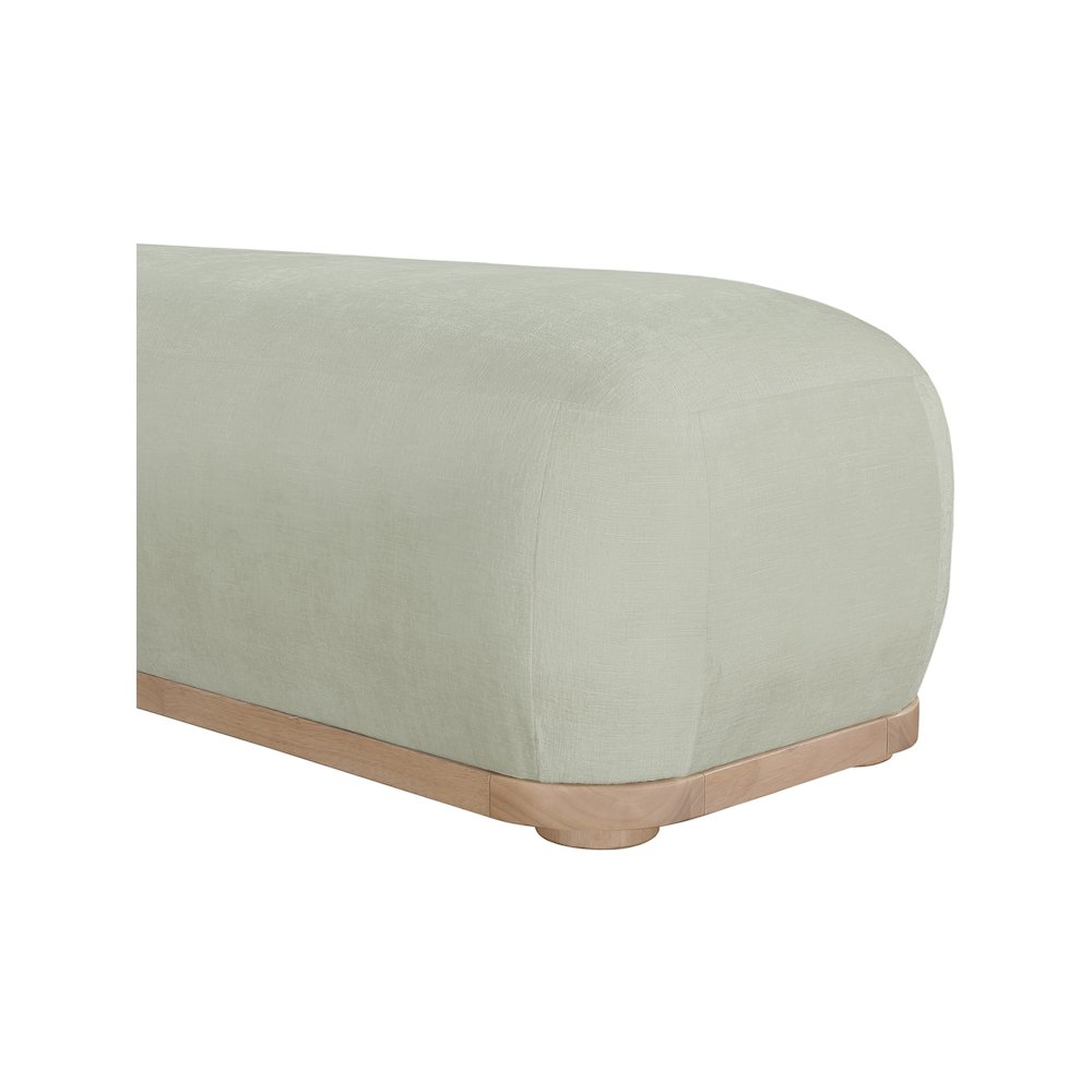 Calum Mint Chenille Fabric Bench. Picture 6