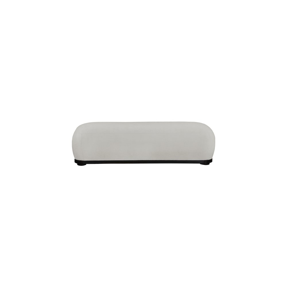 Calum Grey Chenille Fabric Bench. Picture 3