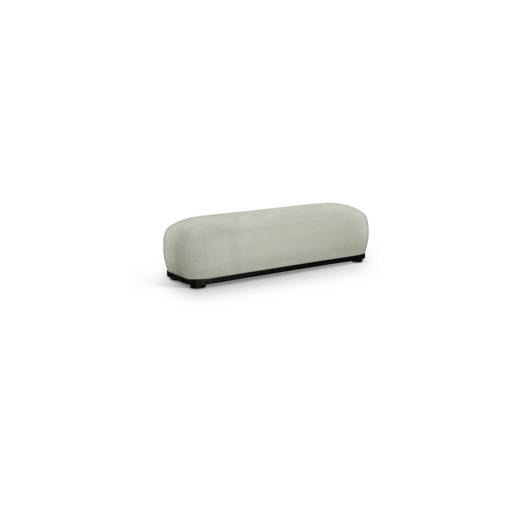 Calum Mint Chenille Fabric Bench. Picture 1