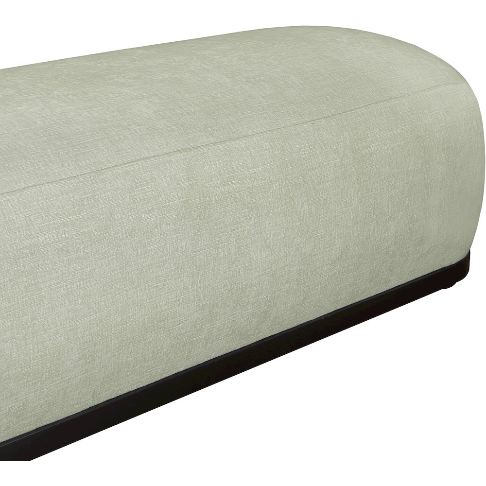 Calum Mint Chenille Fabric Bench. Picture 5