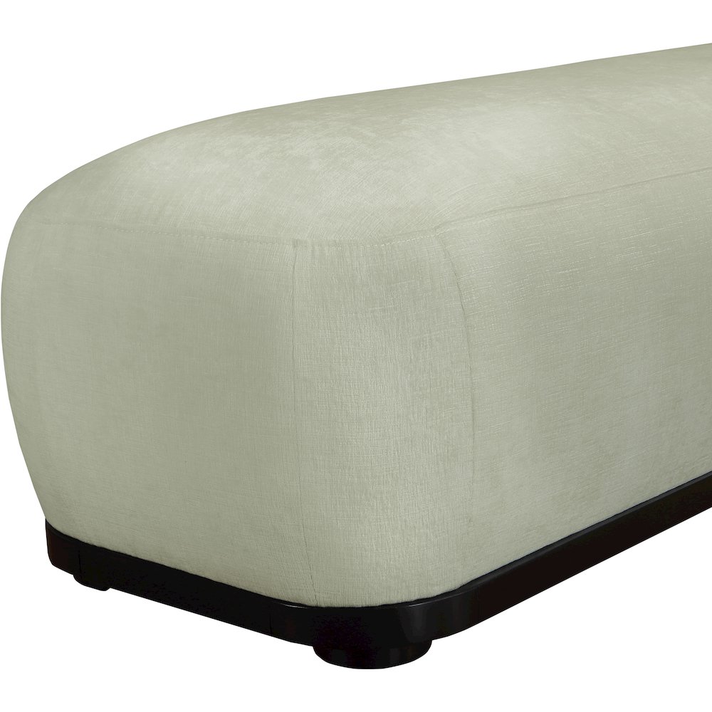 Calum Mint Chenille Fabric Bench. Picture 6