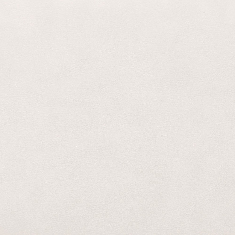 Atticus Cream Vegan Leather Bench. Picture 6