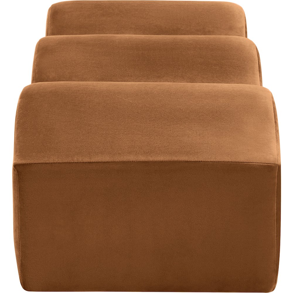 Wave Saddle Velvet Bench. Picture 5