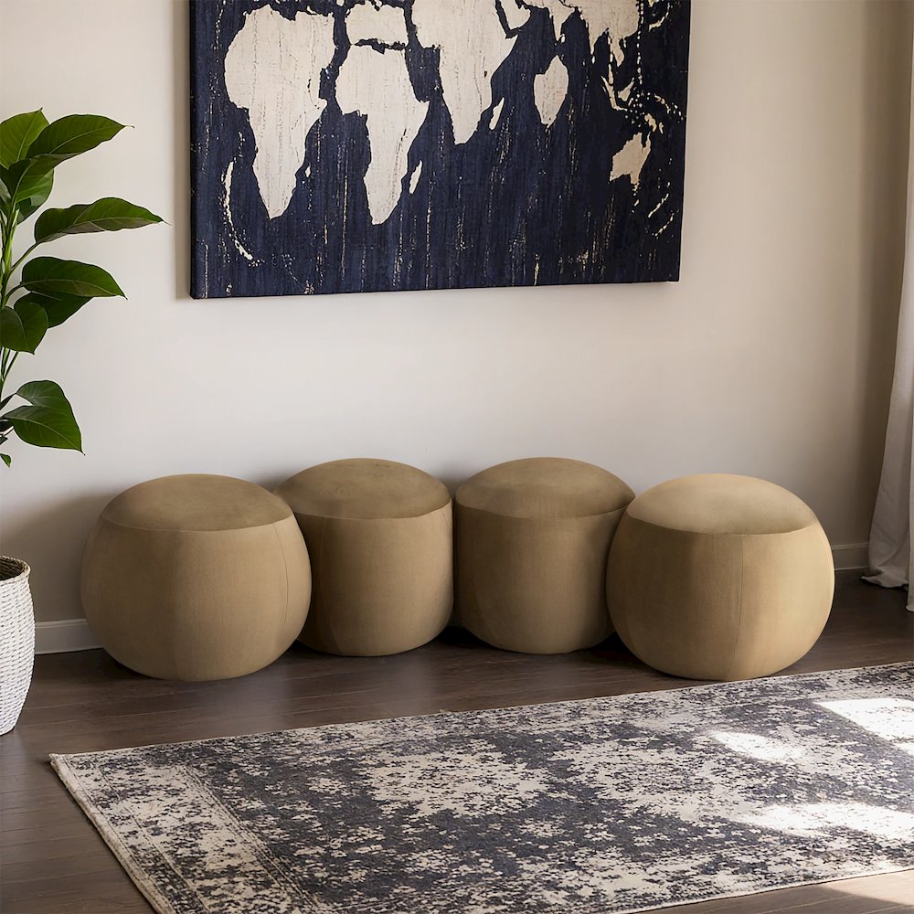 Apollo Camel Velvet Bench. Picture 2