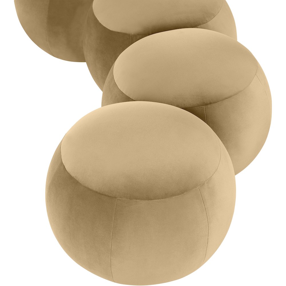 Apollo Camel Velvet Bench. Picture 7
