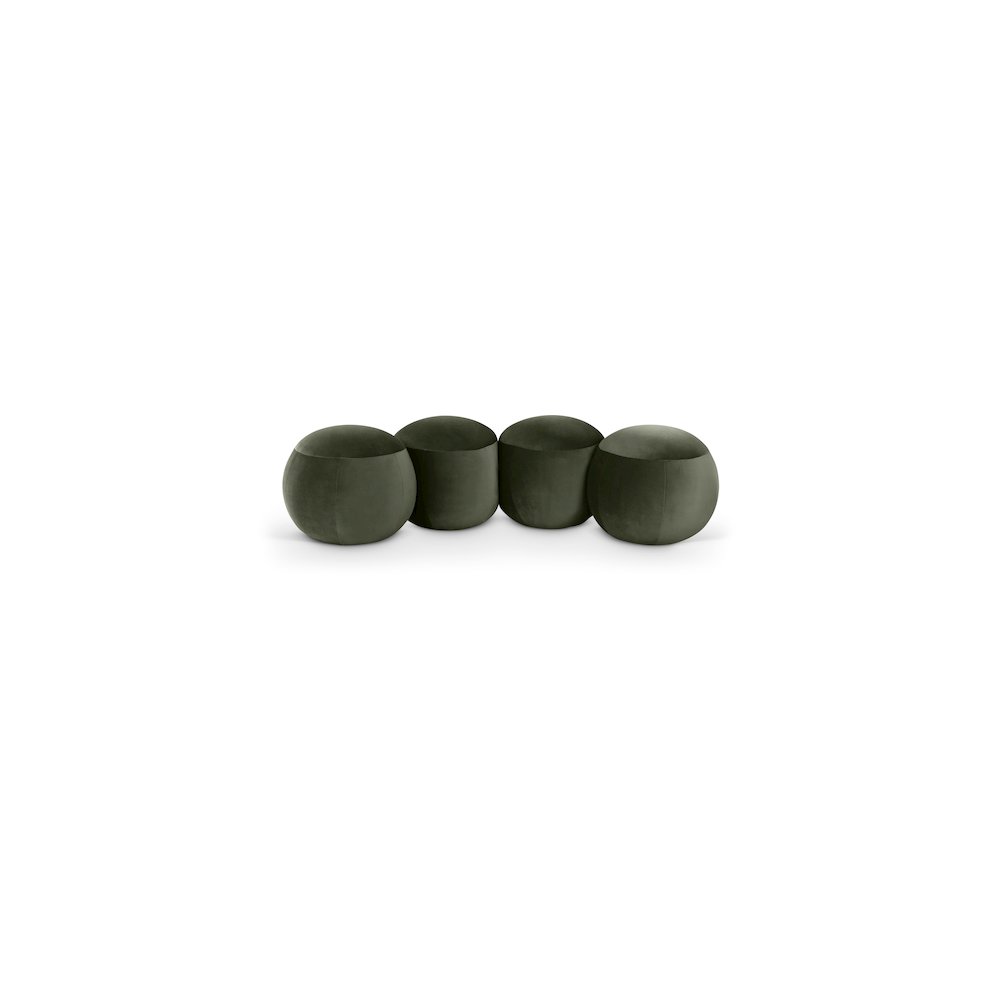 Apollo Green Velvet Bench. Picture 1