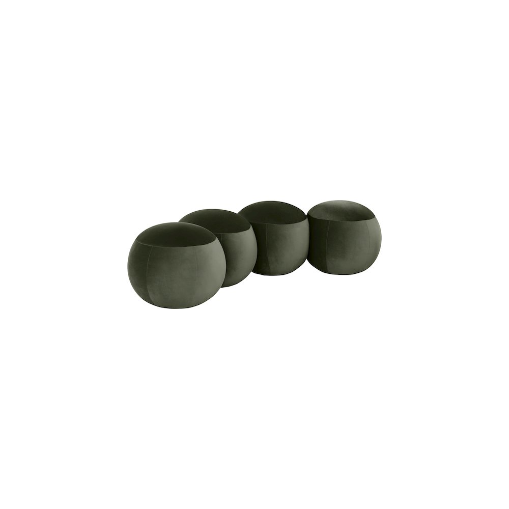 Apollo Green Velvet Bench. Picture 3