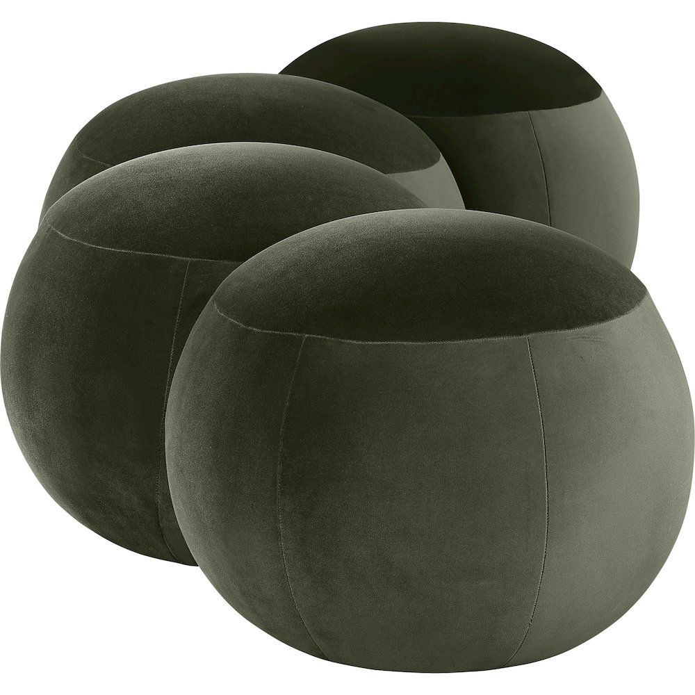 Apollo Green Velvet Bench. Picture 5