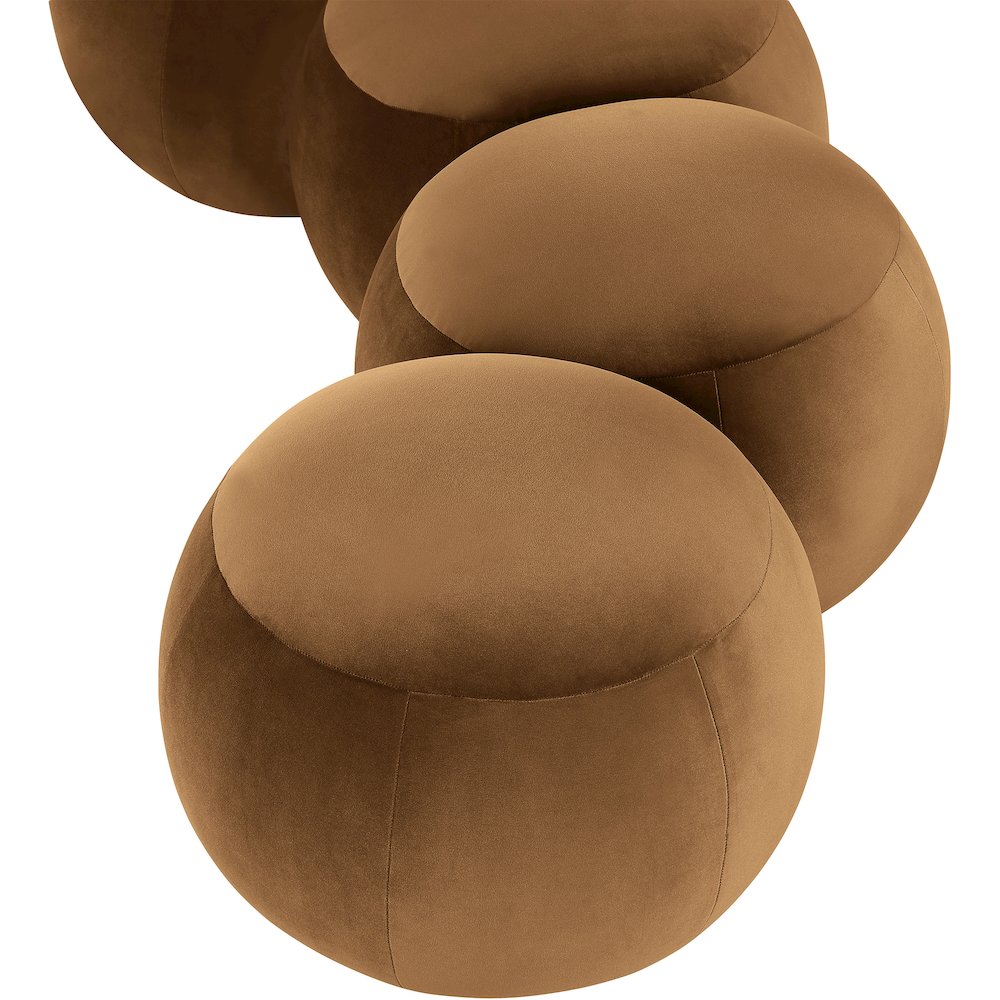 Apollo Saddle Velvet Bench. Picture 7