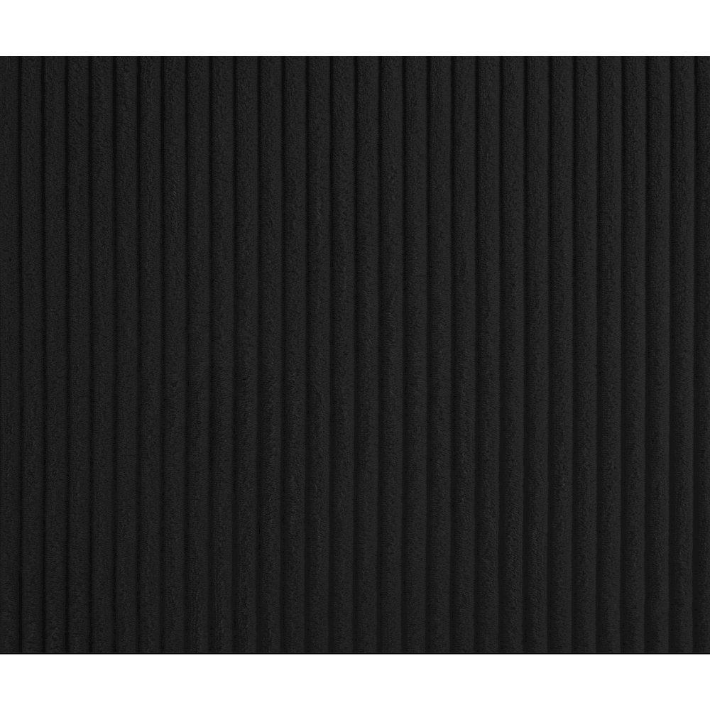 Willow Black Corduroy Fabric Bench. Picture 9