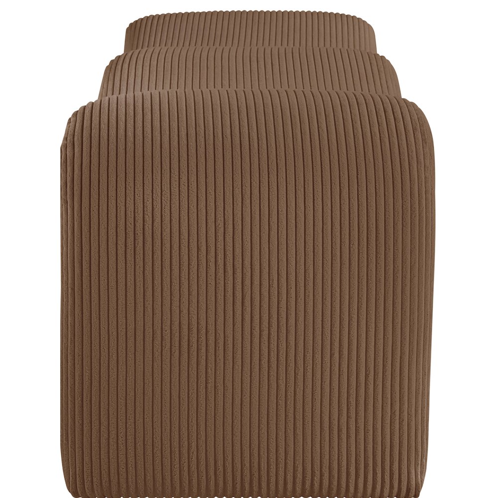 Willow Saddle Corduroy Fabric Bench. Picture 4