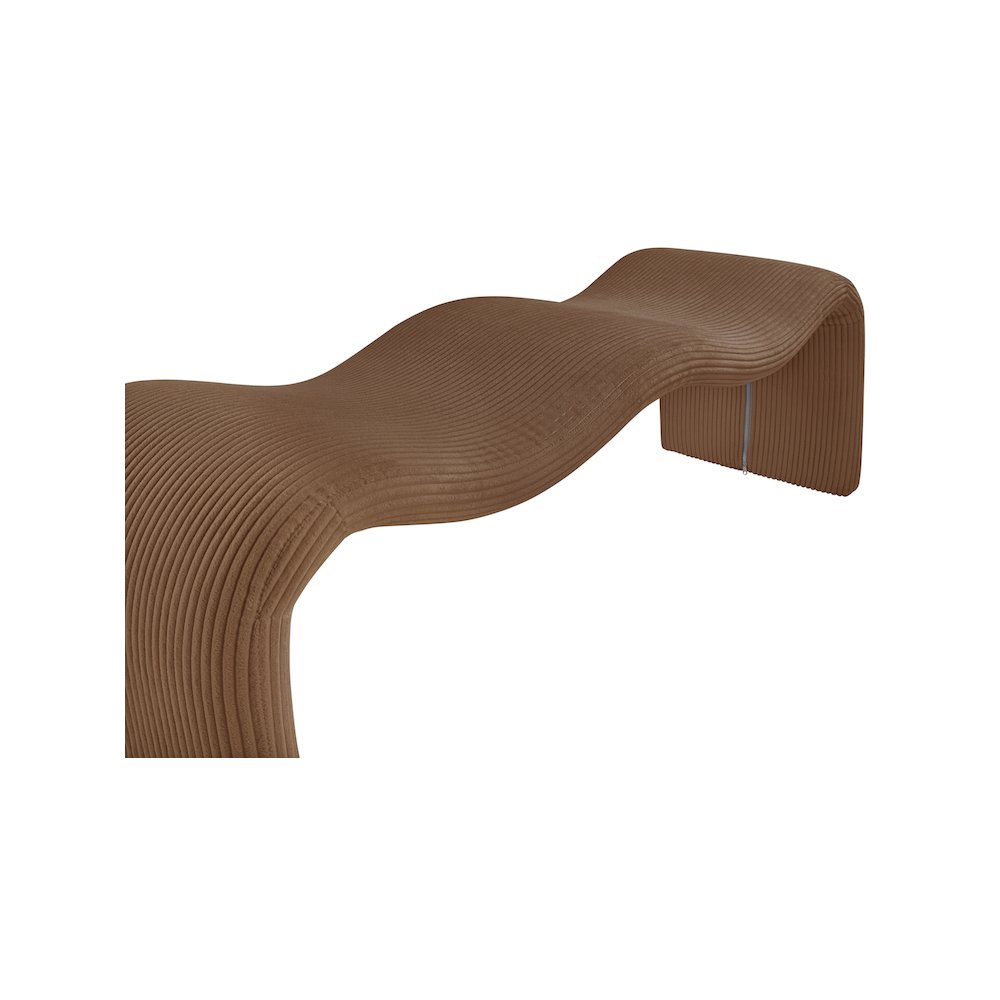 Willow Saddle Corduroy Fabric Bench. Picture 7