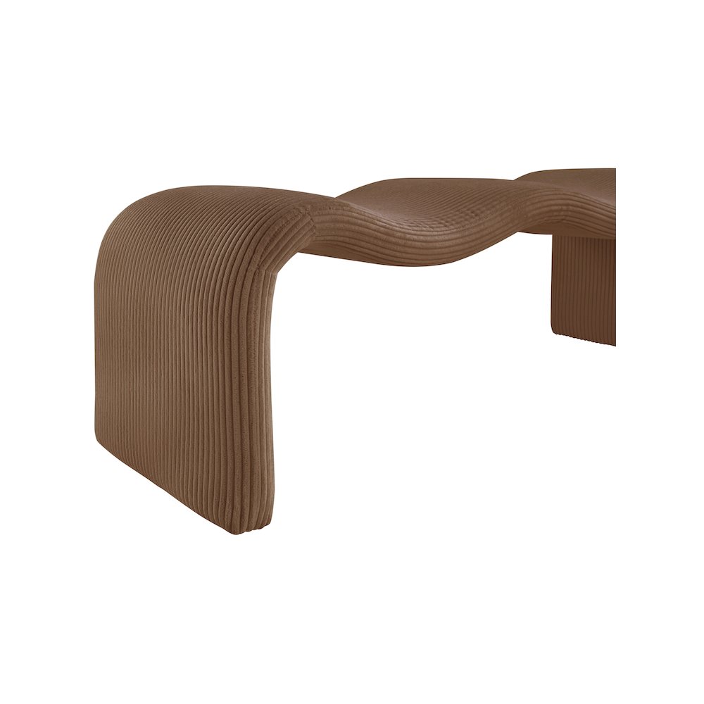 Willow Saddle Corduroy Fabric Bench. Picture 8