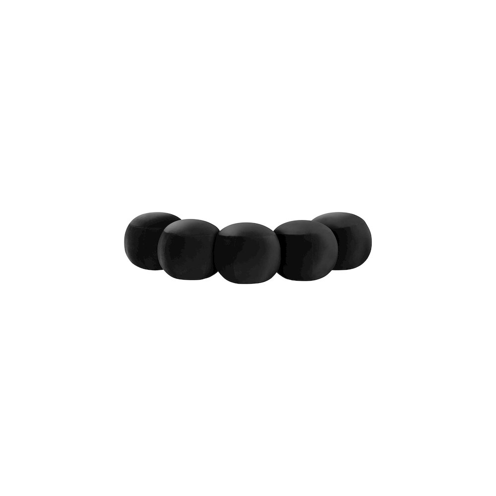 Apollo Black Velvet Bench. Picture 4