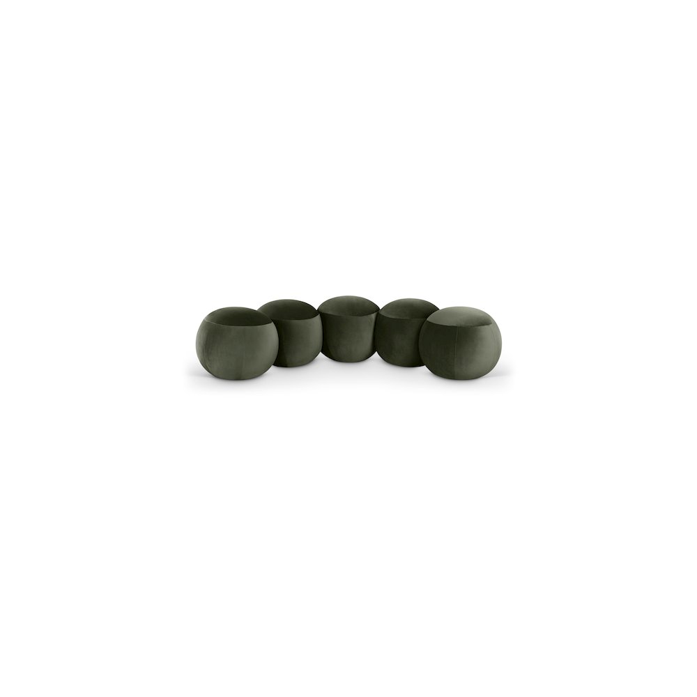 Apollo Green Velvet Bench. Picture 1
