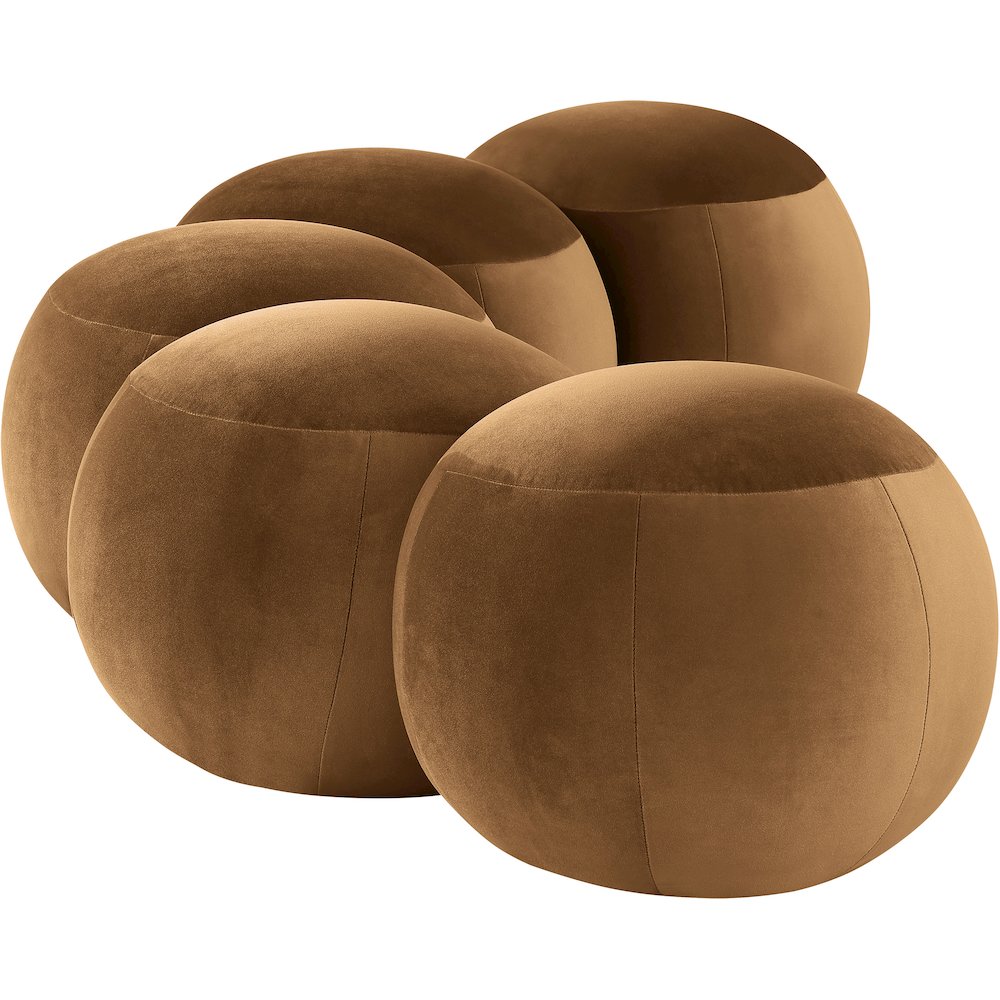 Apollo Saddle Velvet Bench. Picture 5