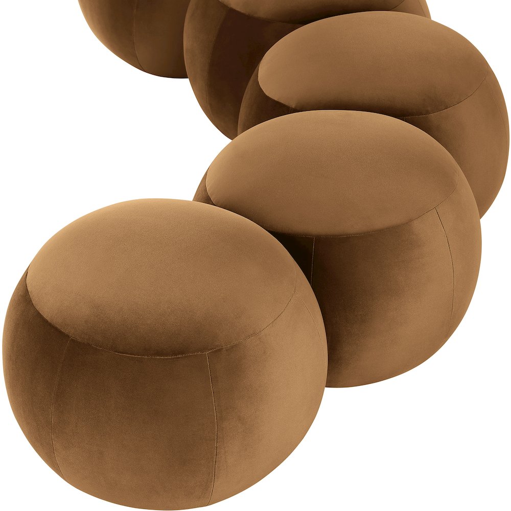 Apollo Saddle Velvet Bench. Picture 7