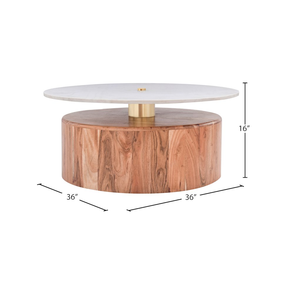 Stonewood Natural Acacia Wood Coffee Table. Picture 13