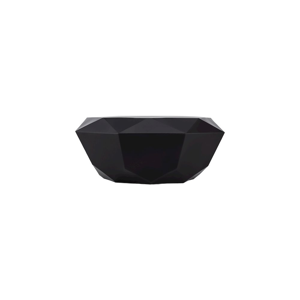 Gemma Matte Black Coffee Table. Picture 3