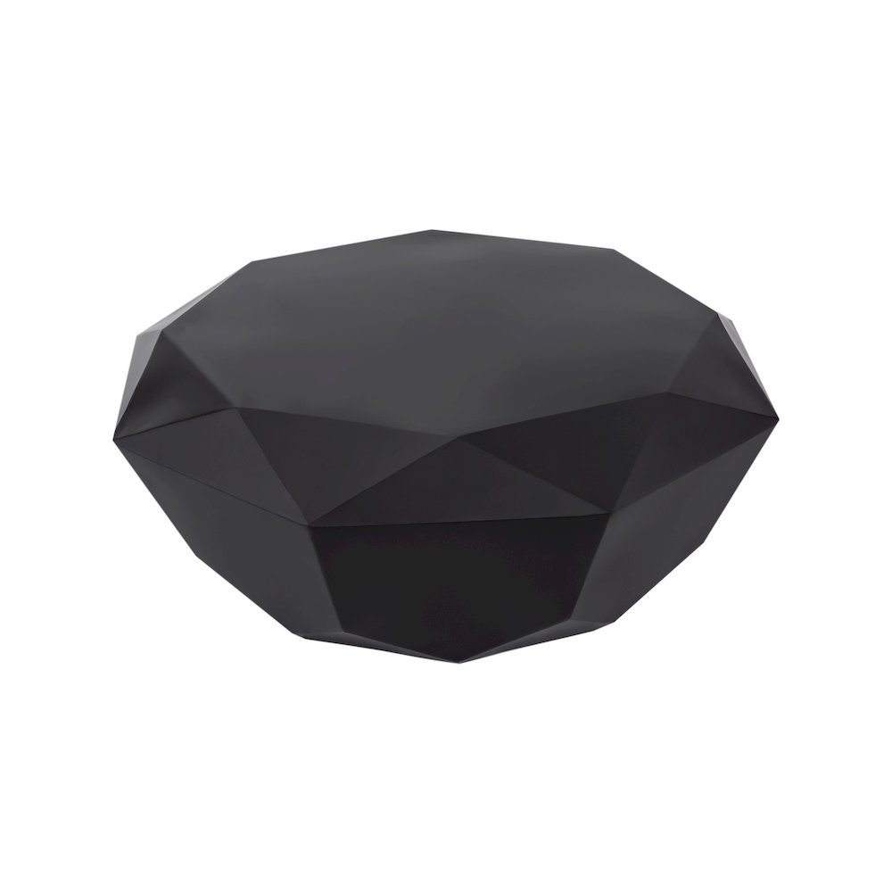 Gemma Matte Black Coffee Table. Picture 4