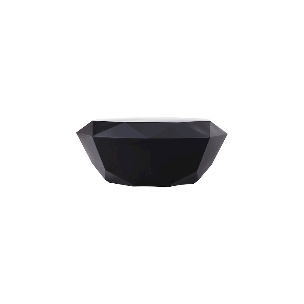 Gemma Matte Black Coffee Table. Picture 6