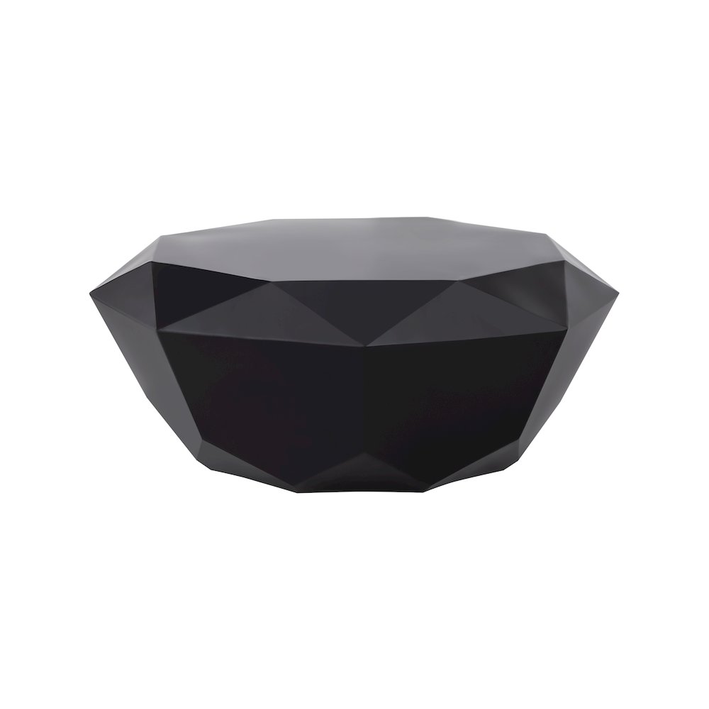 Gemma Matte Black Coffee Table. Picture 7