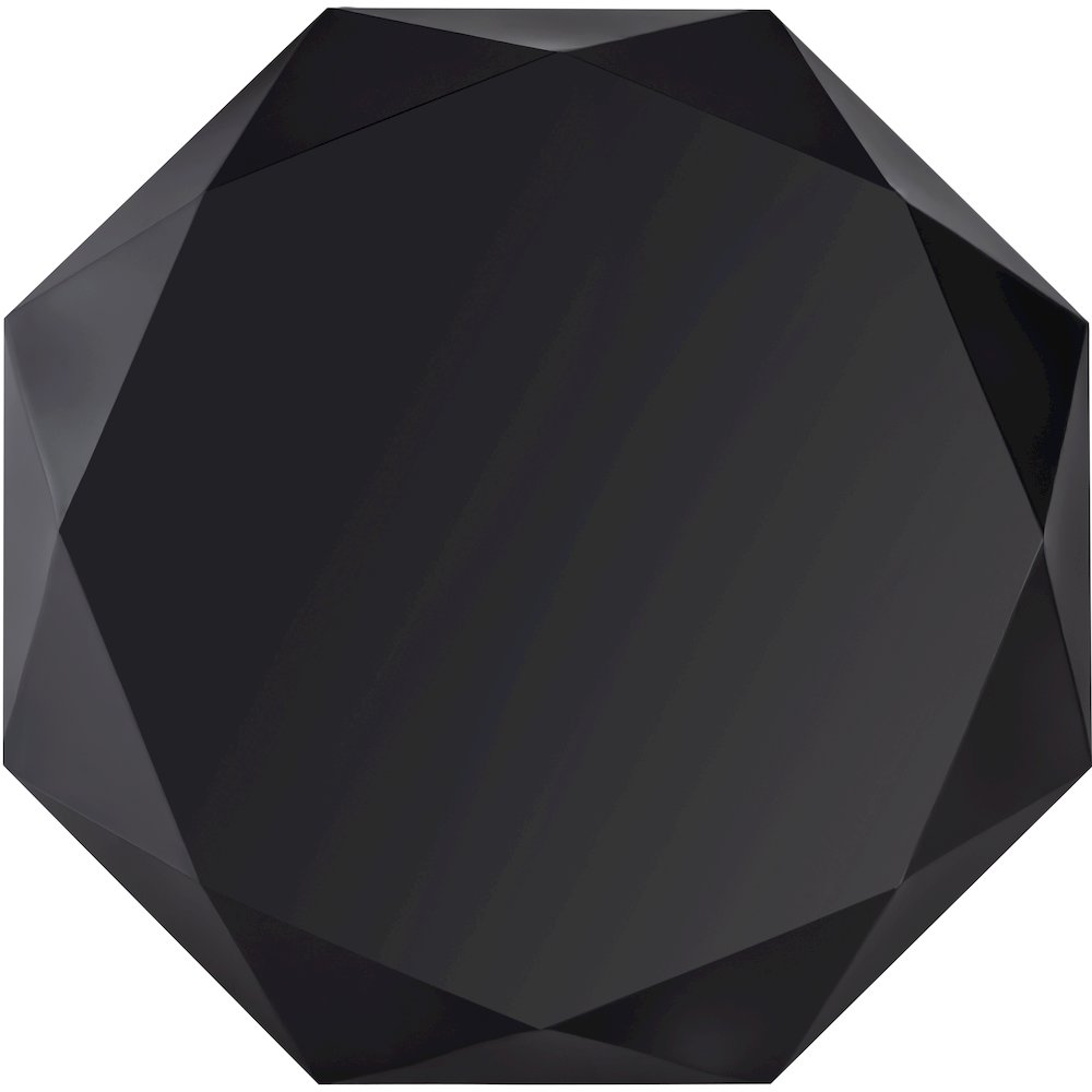 Gemma Matte Black Coffee Table. Picture 8